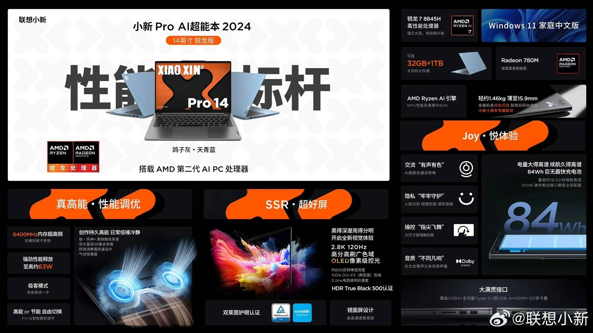 联想小新2024系列新品强势来袭 高能冷静同档性能真标杆(图3)